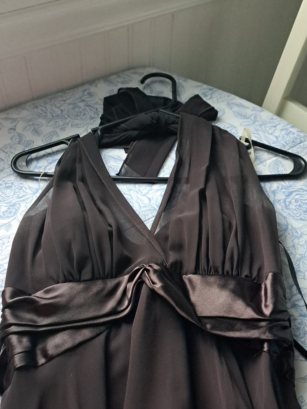 Womens Formal Brown Halter Midi Dress